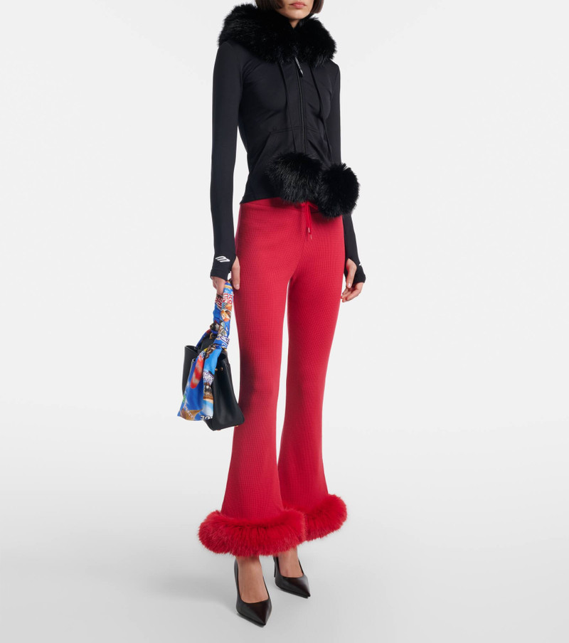 BALENCIAGA Low-rise cotton capri pants outlook