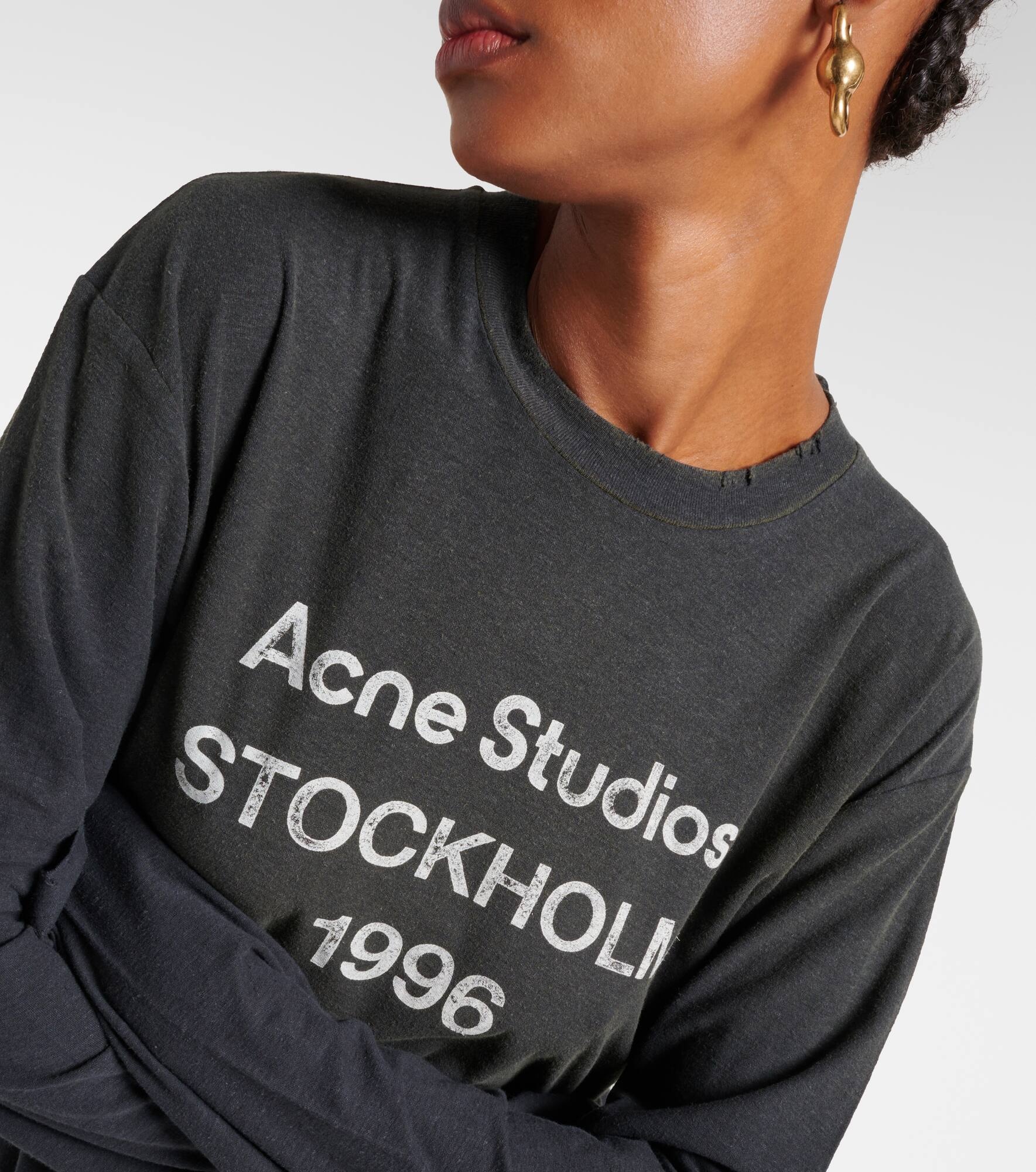 Logo cotton-blend top - 5