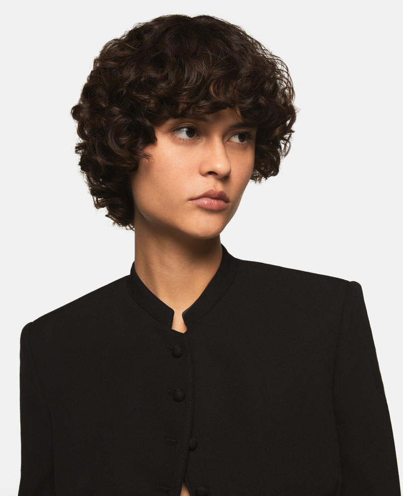 Cropped Micro-Tails Wool Jacket 6