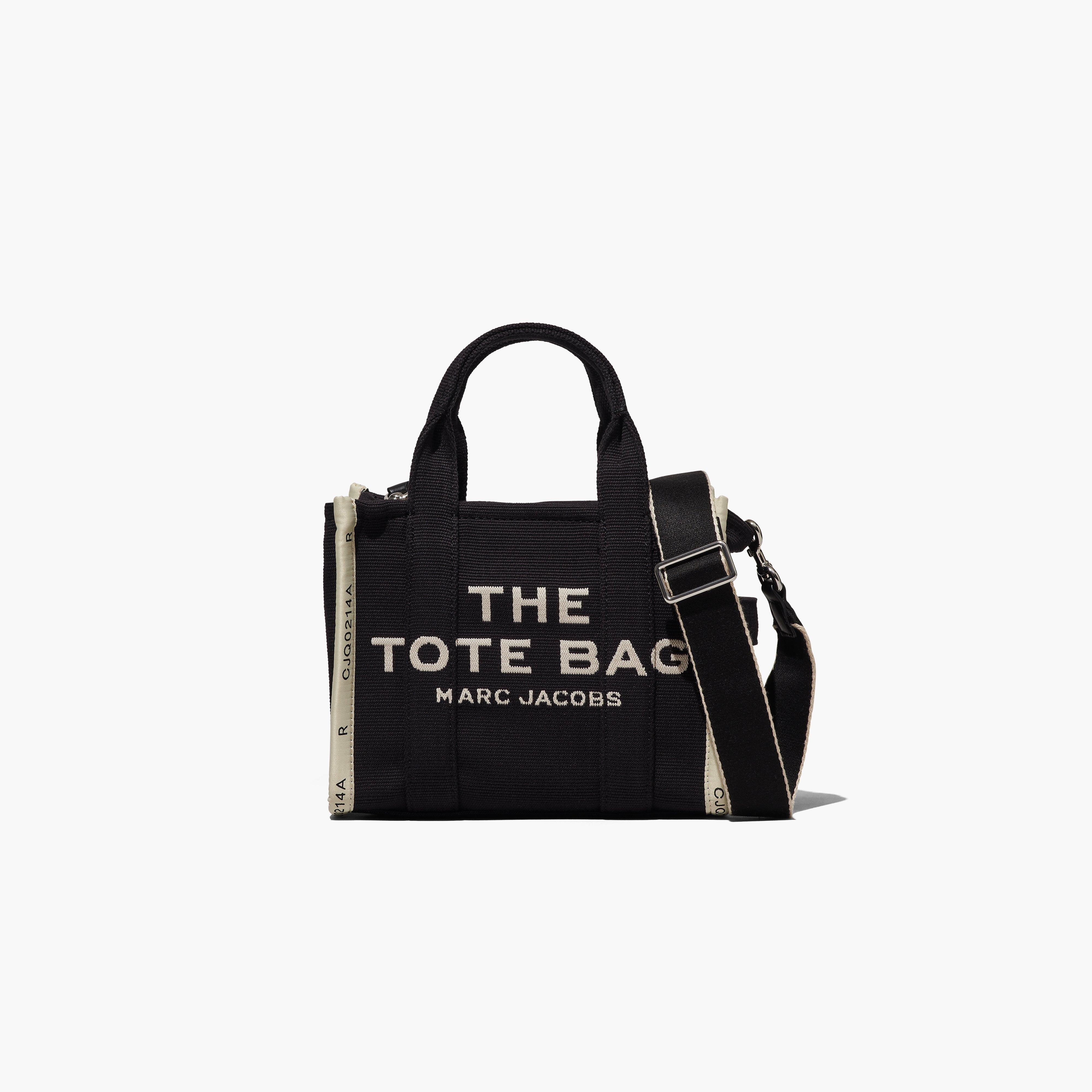 the jacquard mini tote bag black