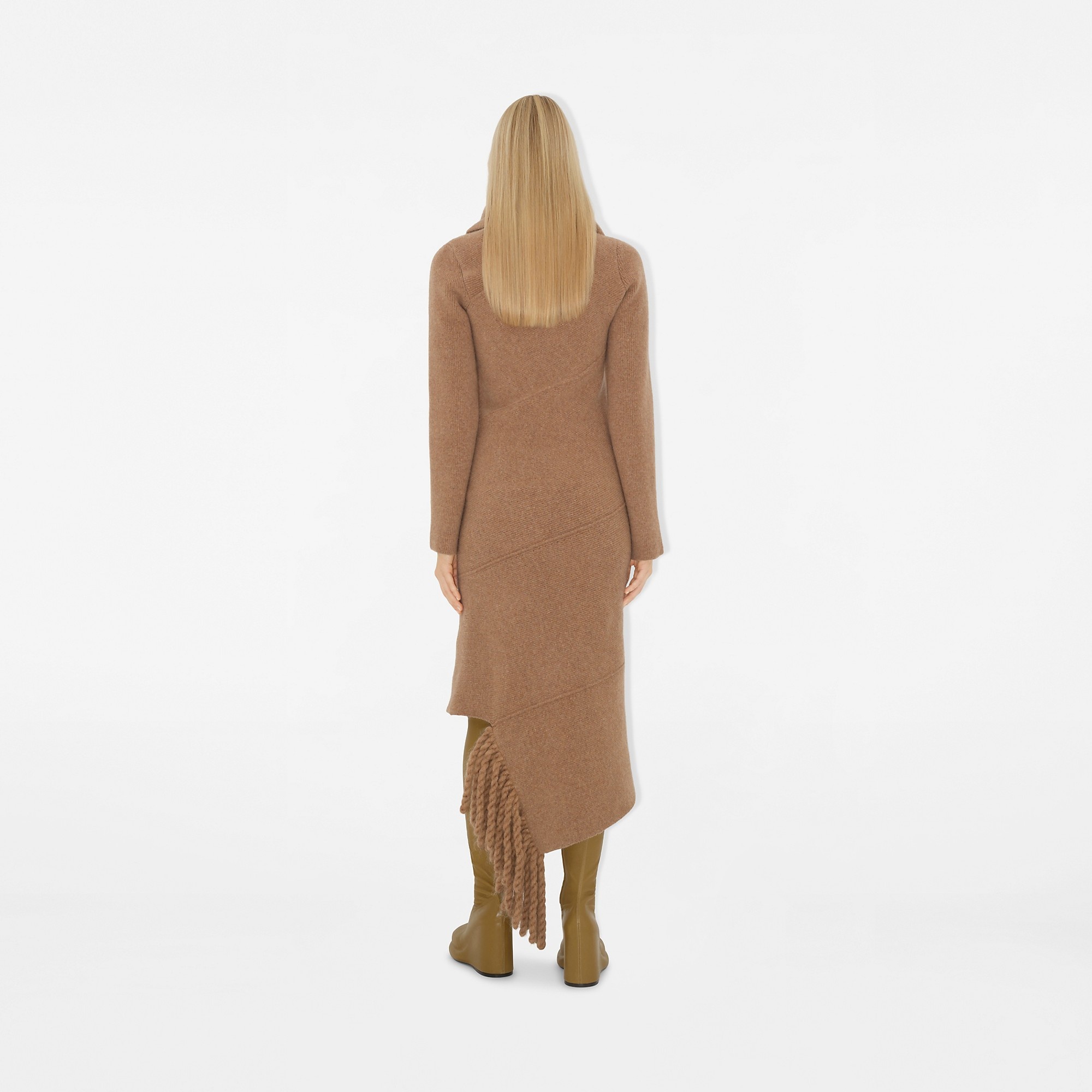 Wool Blend Scarf Dress - 4