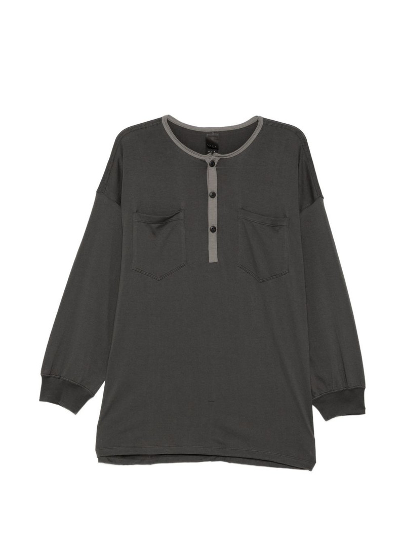 Henley-neck T-shirt 1