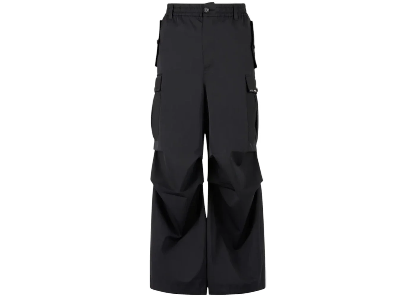 Marni Water-Repellent Taffeta Cargo Pant Black - 1
