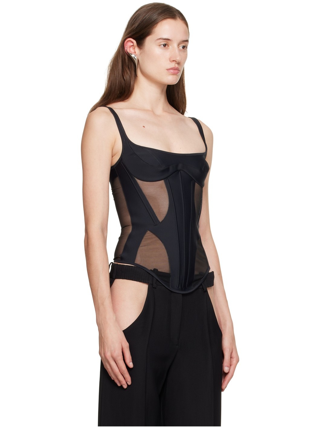 Black Illusion Tank Top - 2