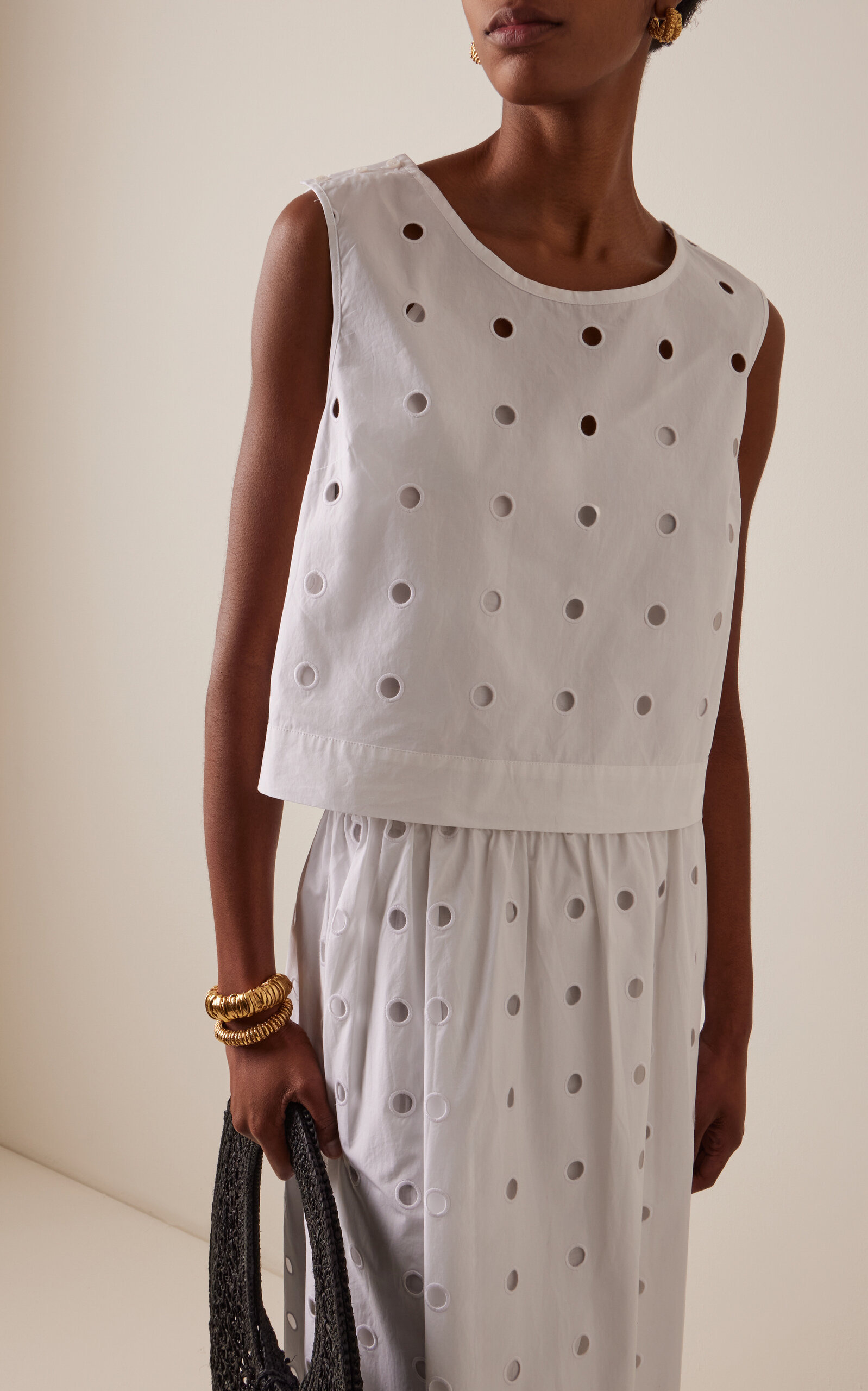 Peggy Embroidered Top white - 2