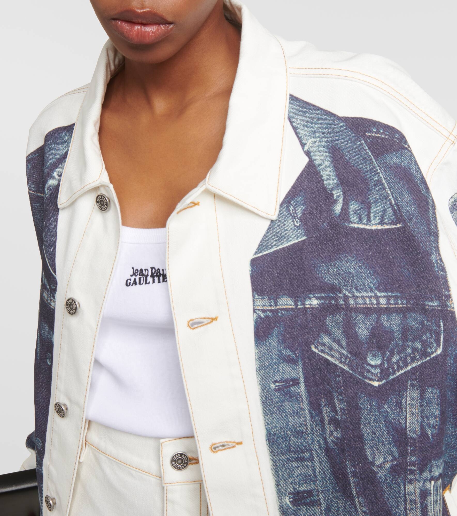 Tattoo denim jacket - 4