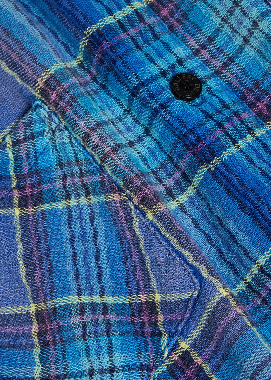Gallery Dept. Marley Plaid Cotton Flannel Jacket - 5