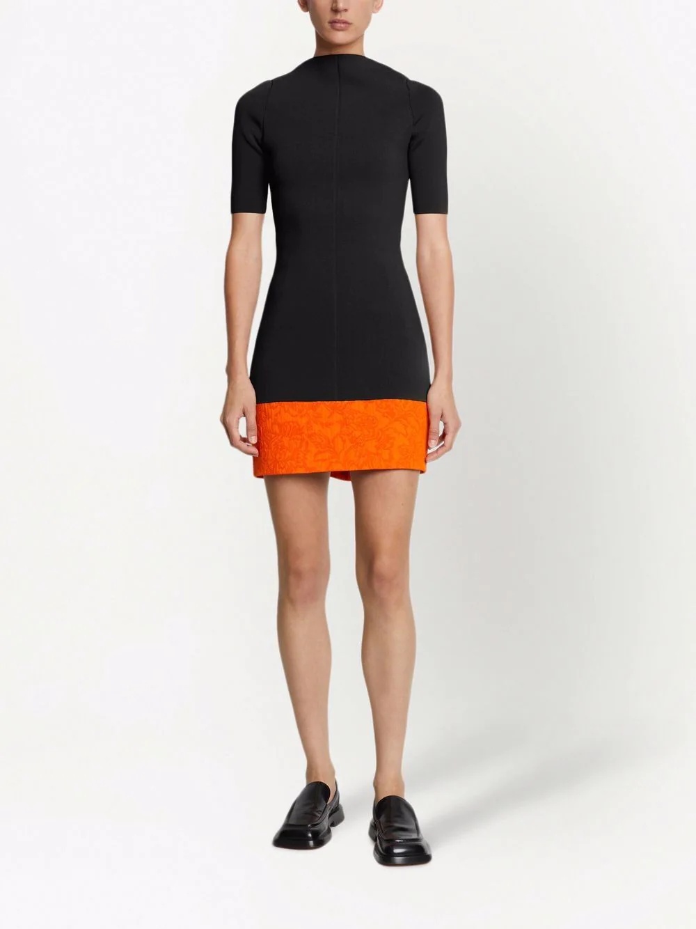 mock neck knitted top - 2