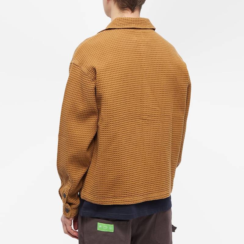 Brain Dead Waffle Snap Front Overshirt 3