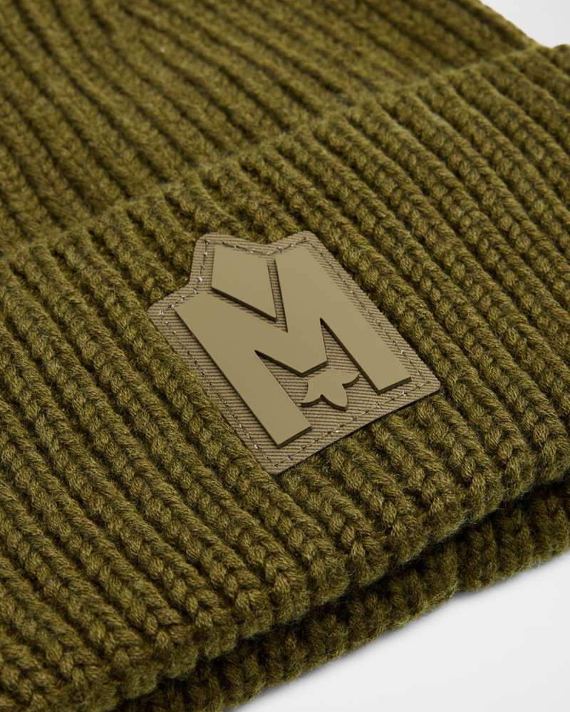 MACKAGE Men's M-Logo Patch Beanie Hat outlook