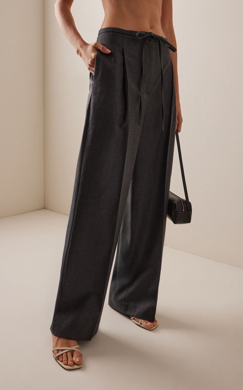 Relaxed Wool Trousers grey 3