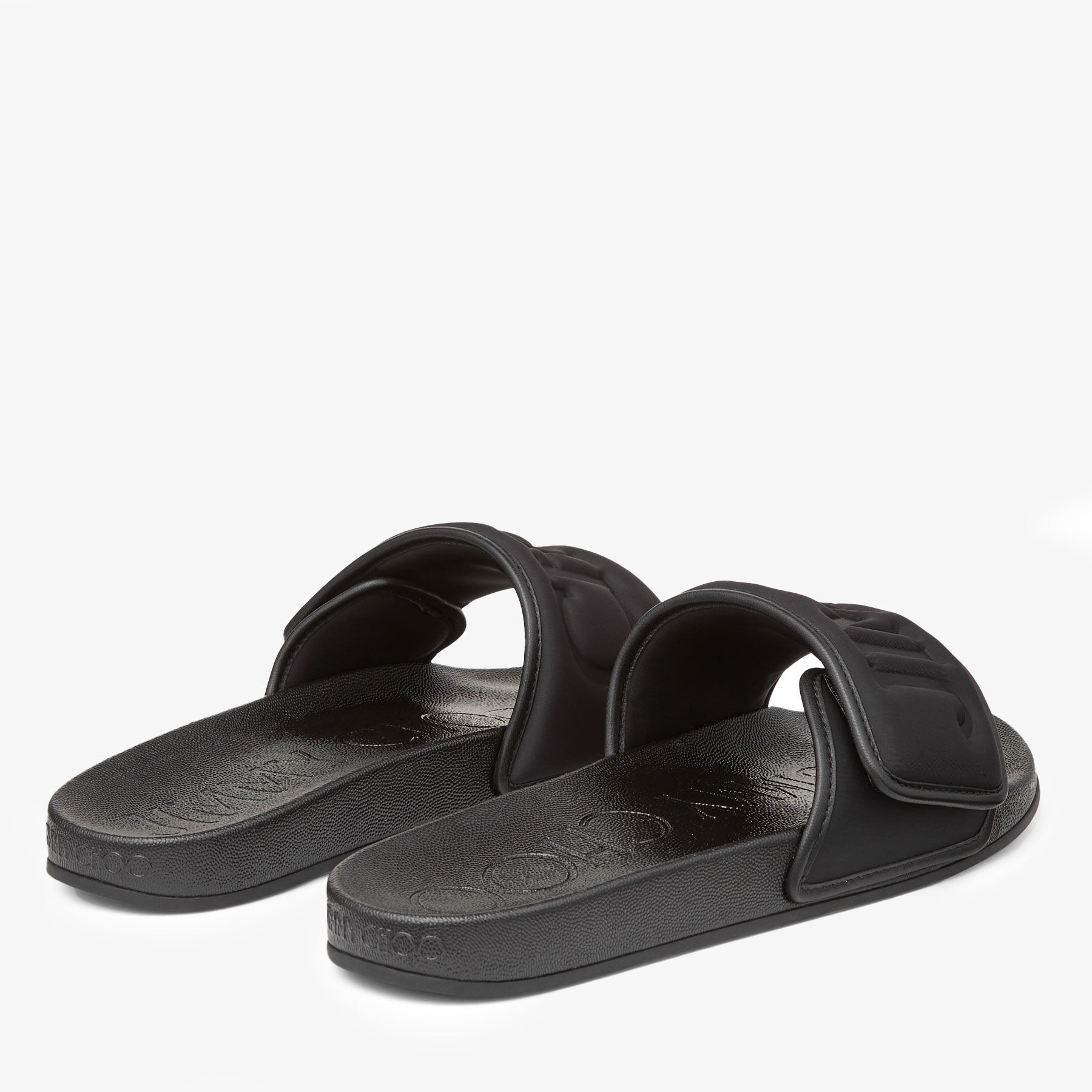 Fitz/M
Black Puffed Logo Lycra Slides - 5