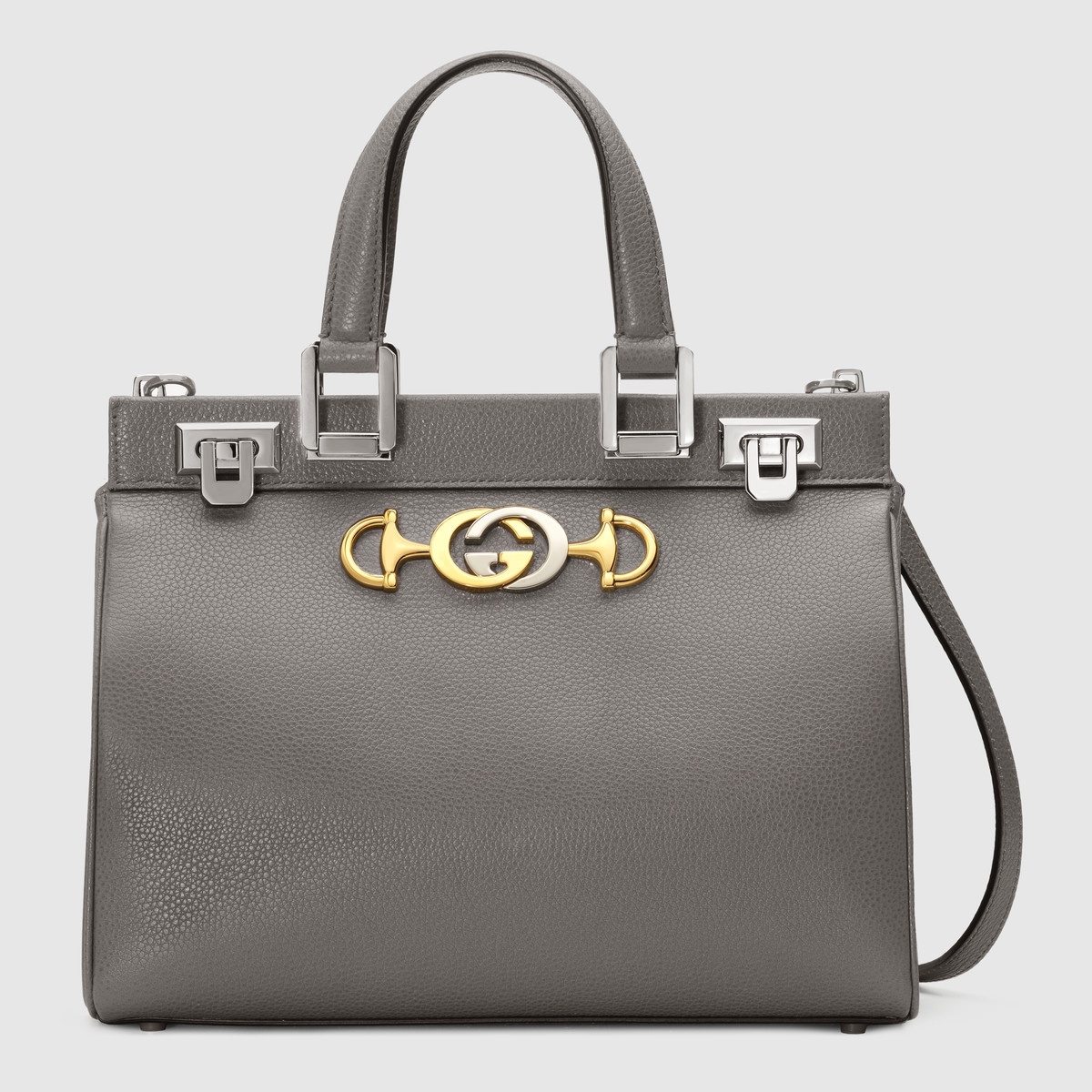 Gucci Zumi grainy leather small top handle bag - 1