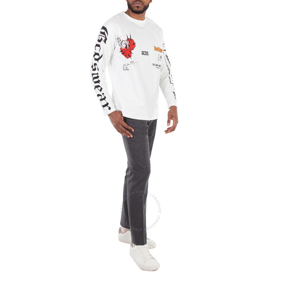 GCDS Digital Graphic Long-Sleeve T-Shirt - 6
