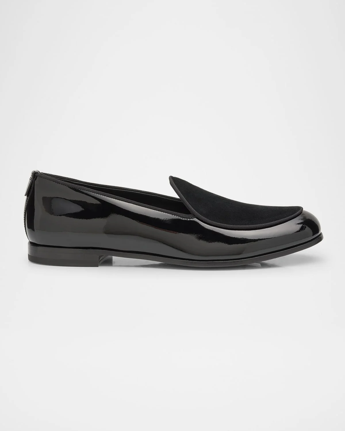 Men's Leather and Velvet Loafers - 1