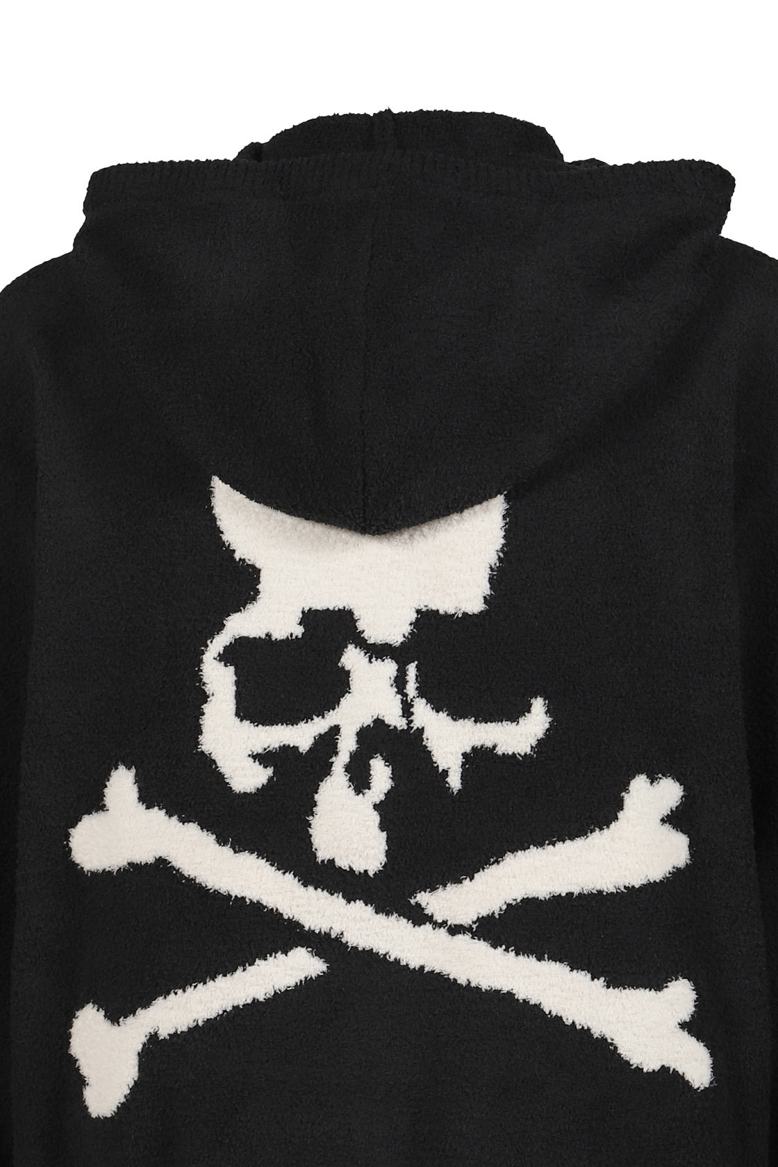 LOUNGE ZIP-UP HOODIE / BLK X WHT - 5