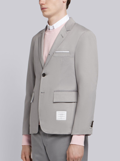 Thom Browne Medium Grey Cotton Twill Unconstructed Sport Coat outlook