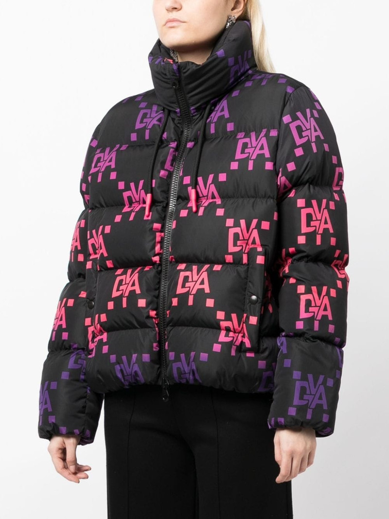 monogram-pattern quilted jacket 3