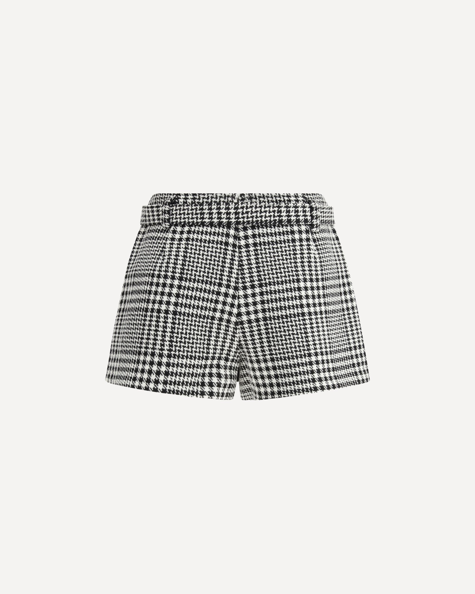 Houndstooth wool Pants-skirt - 2