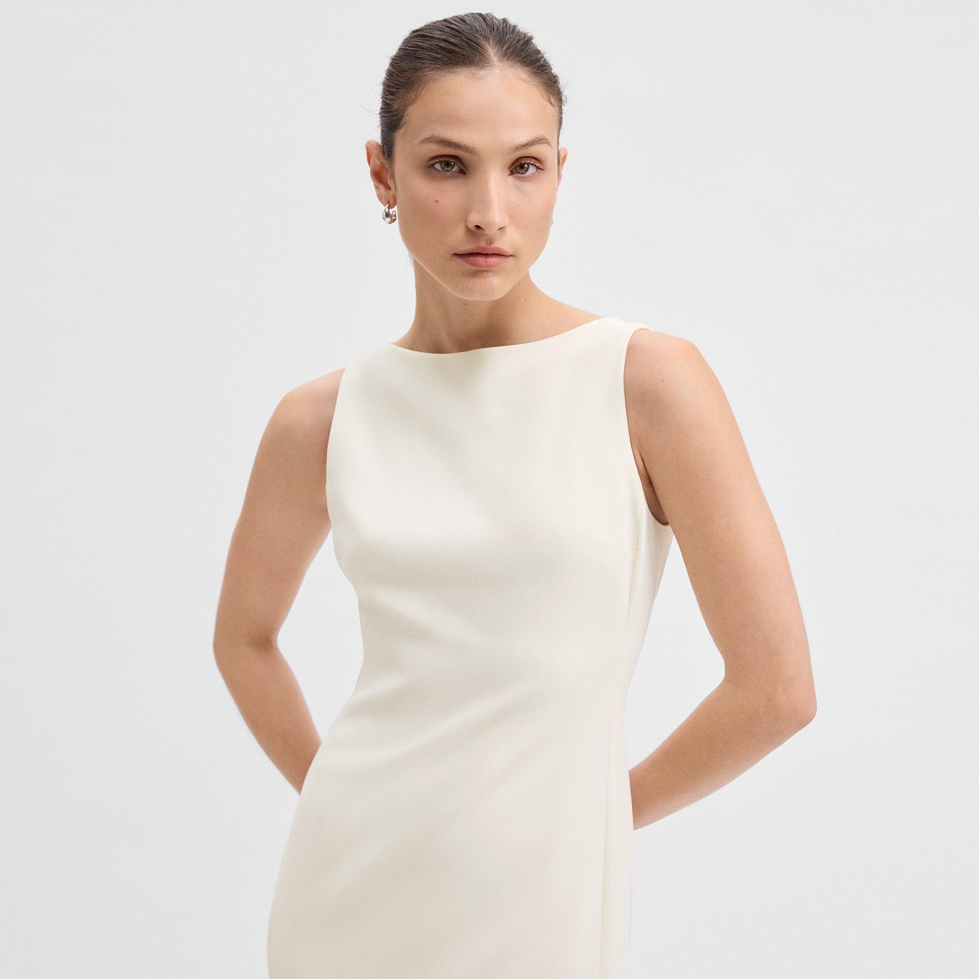 Flared Dress in Admiral Crepe - 5