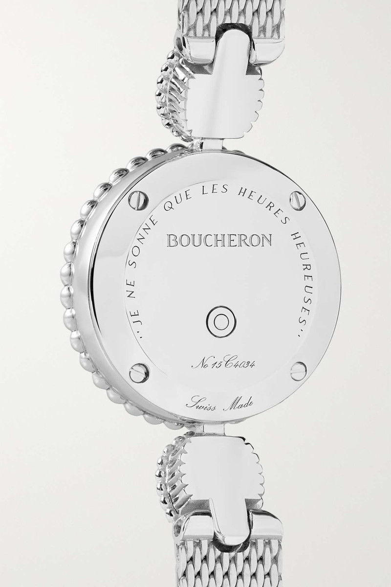 Serpent Bohème 23mm stainless steel, mother-of-pearl and diamond watch 4