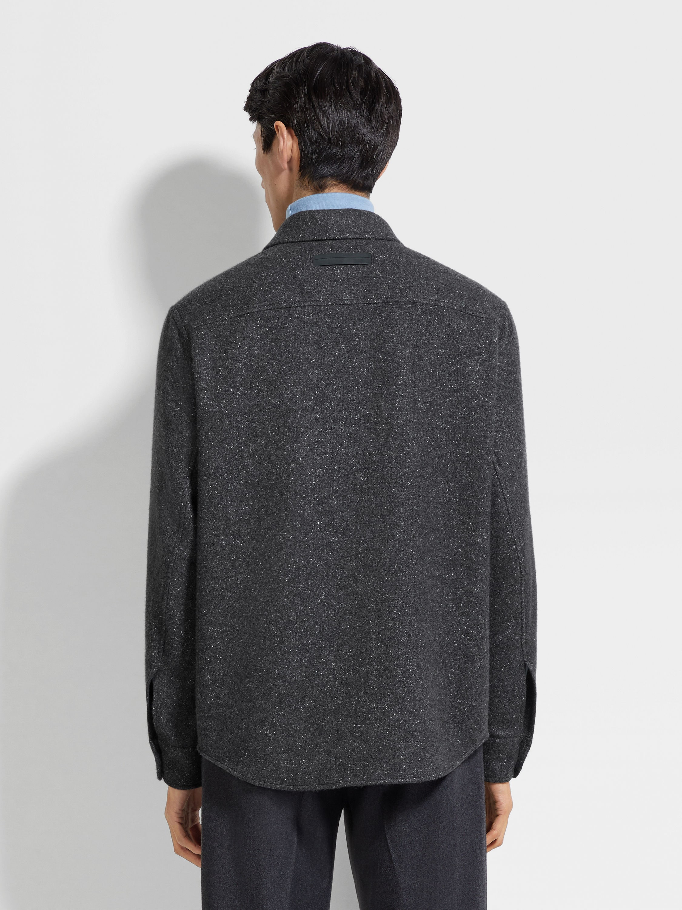 CASHMERE AND SILK OVERSHIRT - 5