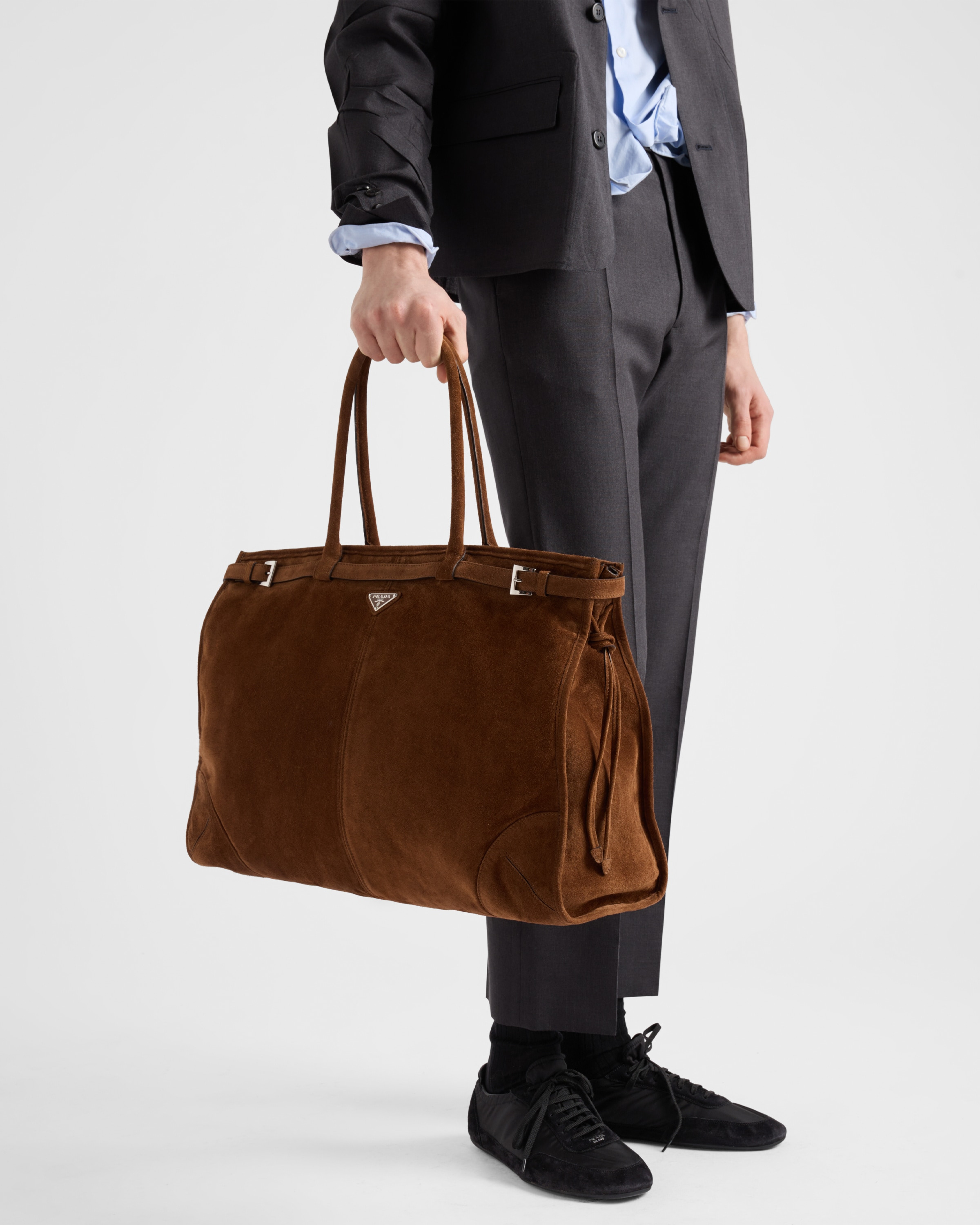 Suede tote bag - 9