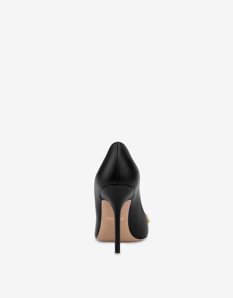 Moschino CALFSKIN TEDDY STUDS PUMPS outlook
