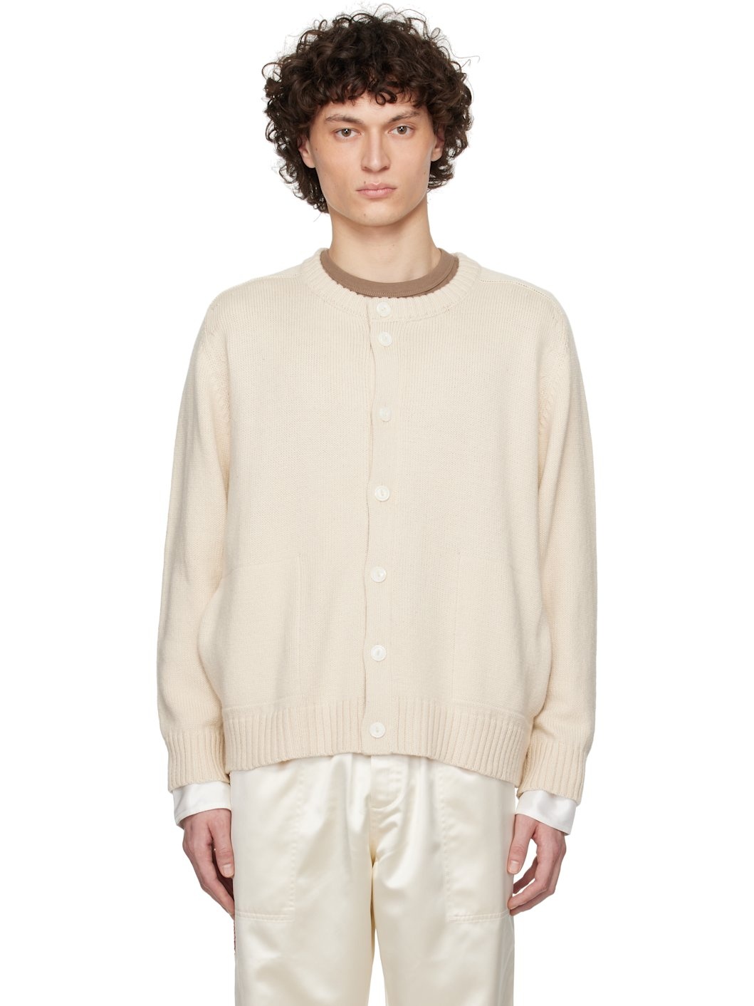 Off-White Meringue Cardigan - 1