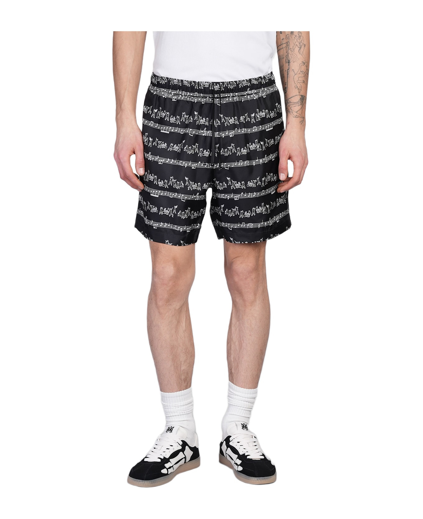Shorts In Black Silk - 1