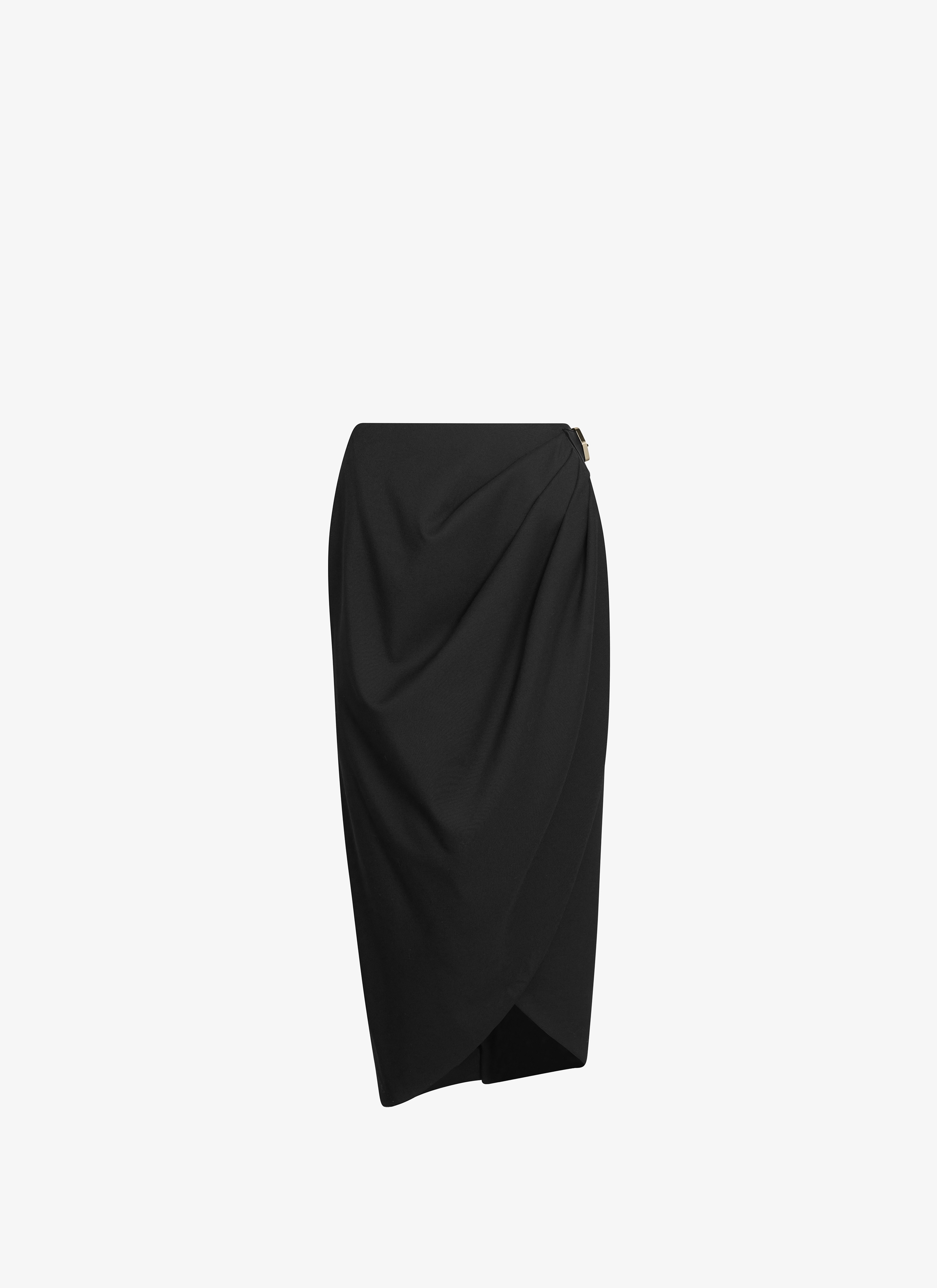 MIDI WRAP SKIRT - 1