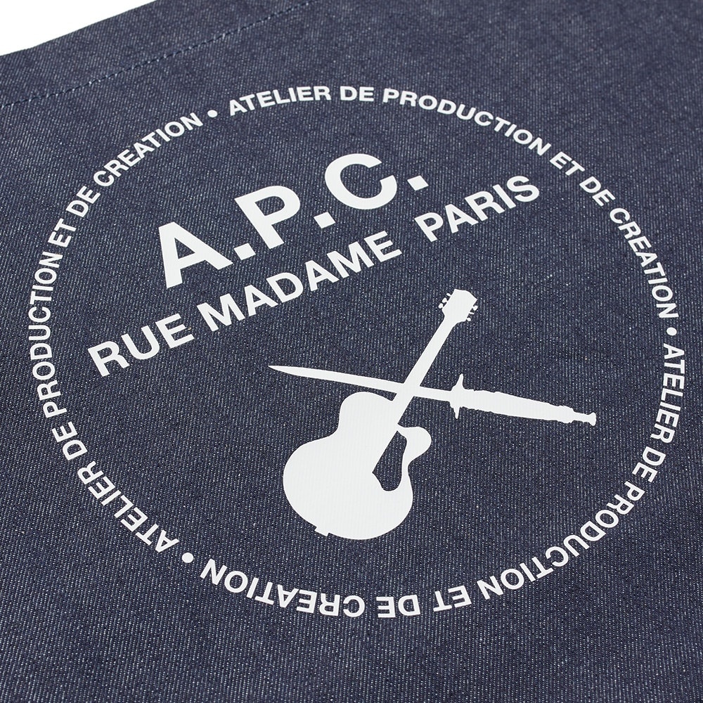 A.P.C. Guitar Logo Denim Shopping Bag - 2