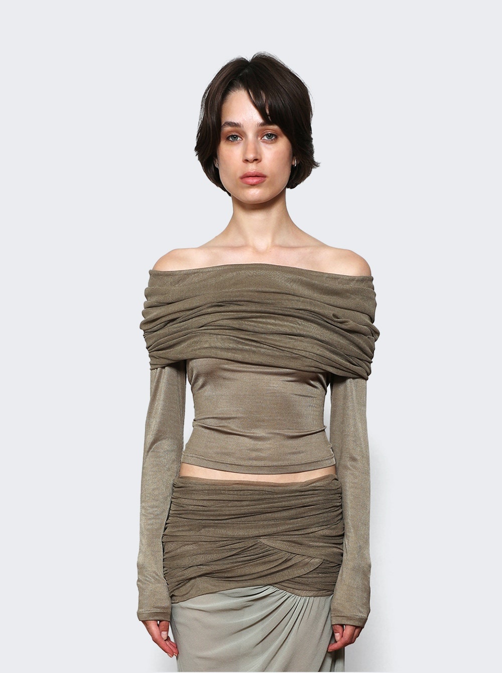 Sonora Veiled Top Linseed - 3