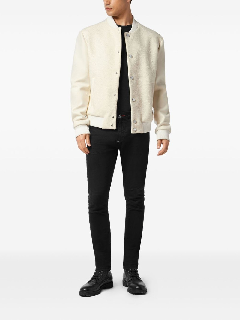 PHILIPP PLEIN rhinestone-embellished bomber jacket outlook