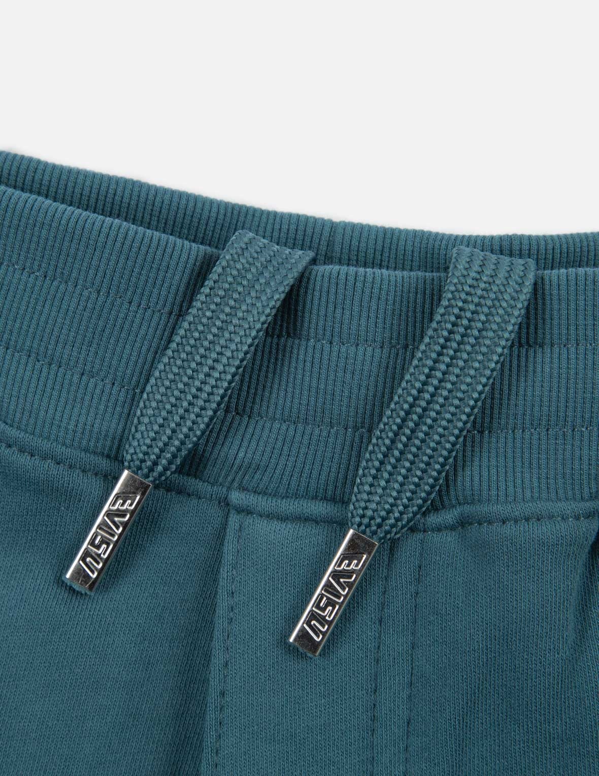 KAMON PRINT AND EMBROIDERY SWEAT SHORTS - 13