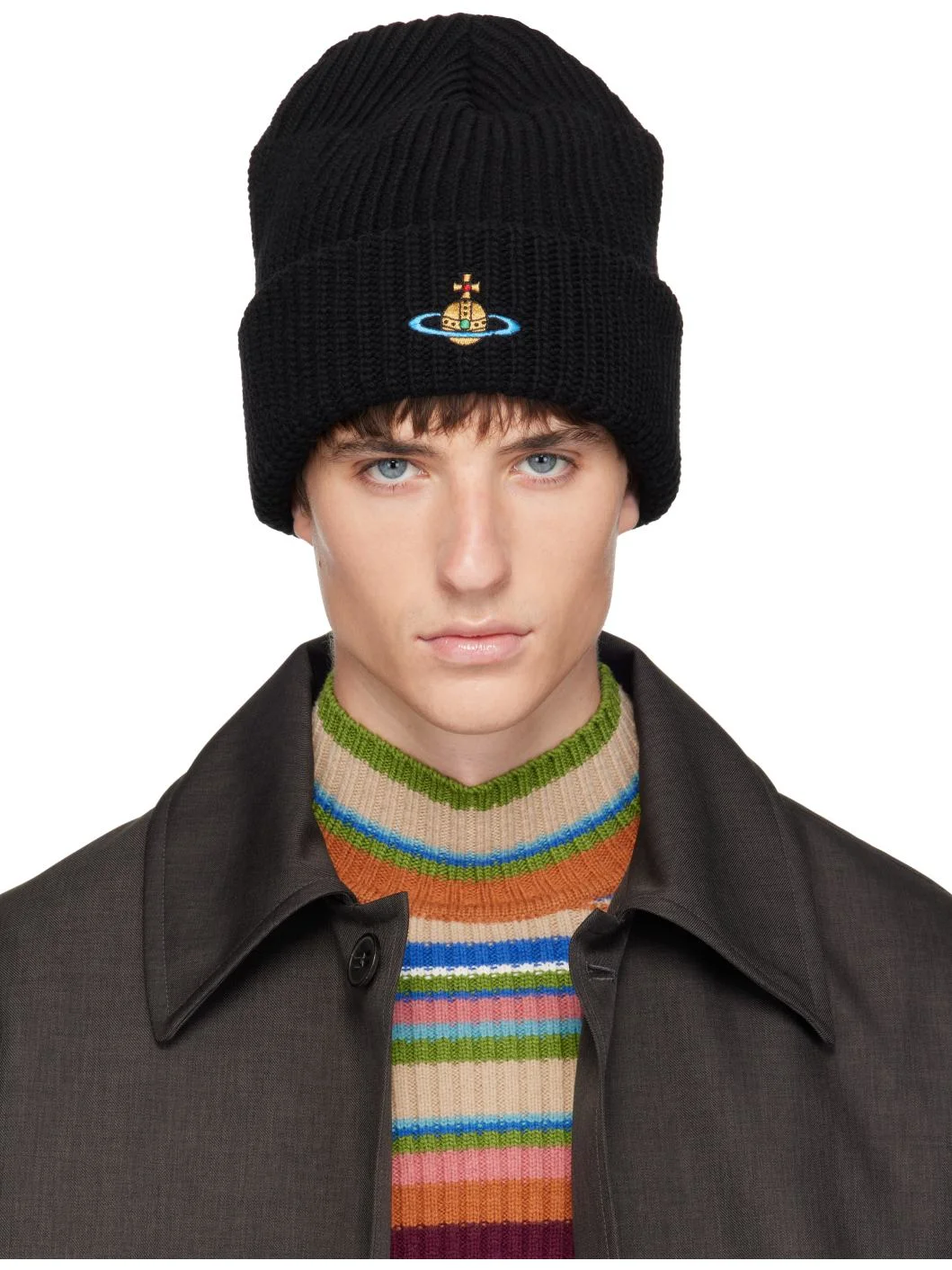 Navy Sporty Beanie - 1