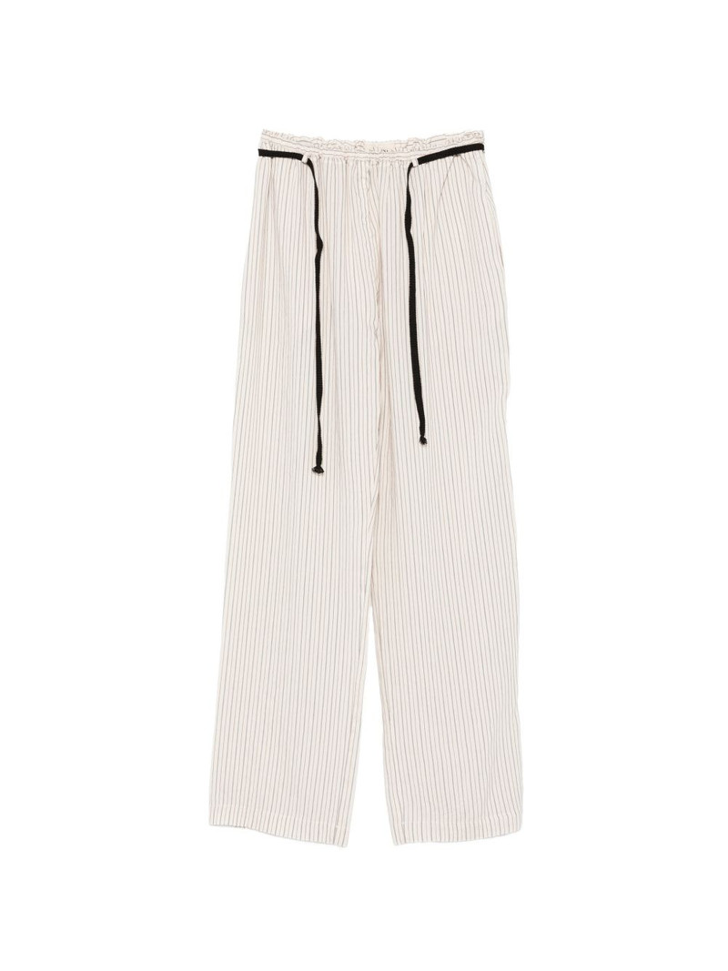 striped drawstring trousers 1
