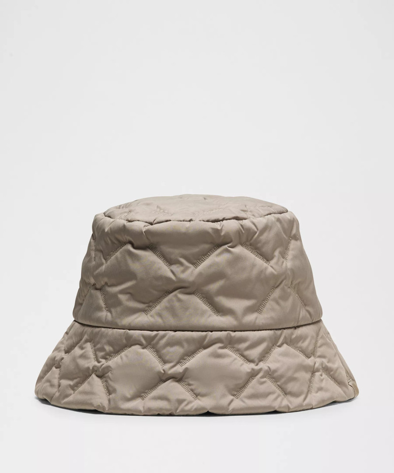 Quilted Fleece-Lined Bucket Hat 1