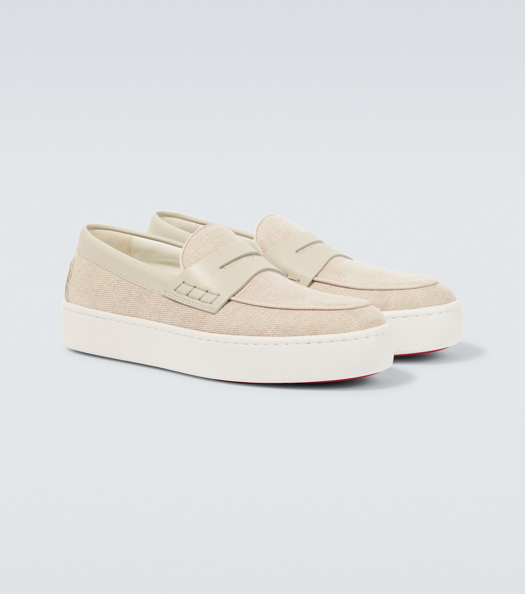 Paqueboat canvas and leather loafers - 5