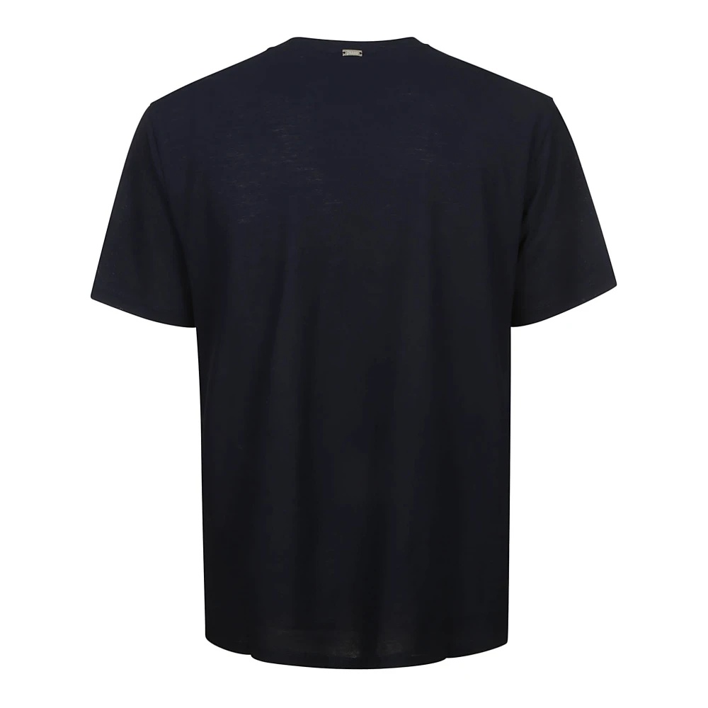 BLUE COTTON T-SHIRT WITH SHORT SLEEVES - 2