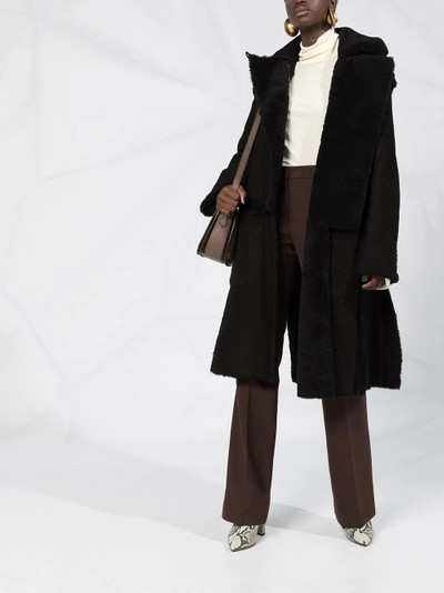 TOM FORD lambskin shearling long coat outlook