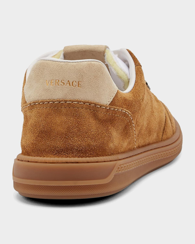 VERSACE JEANS COUTURE Men & apos;s Greca Court Suede Sneakers outlook
