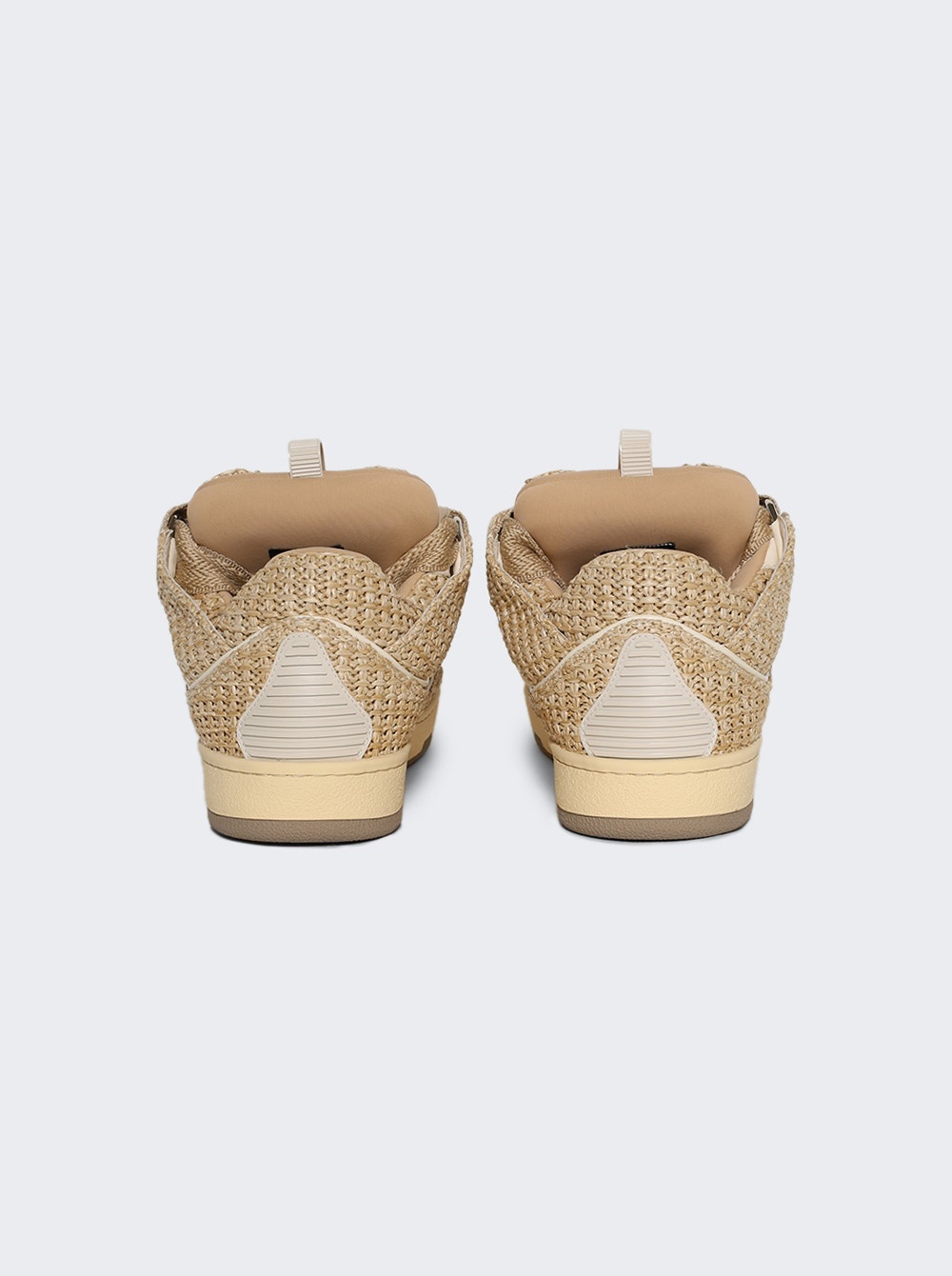 Curb Raffia Sneakers Natural - 4