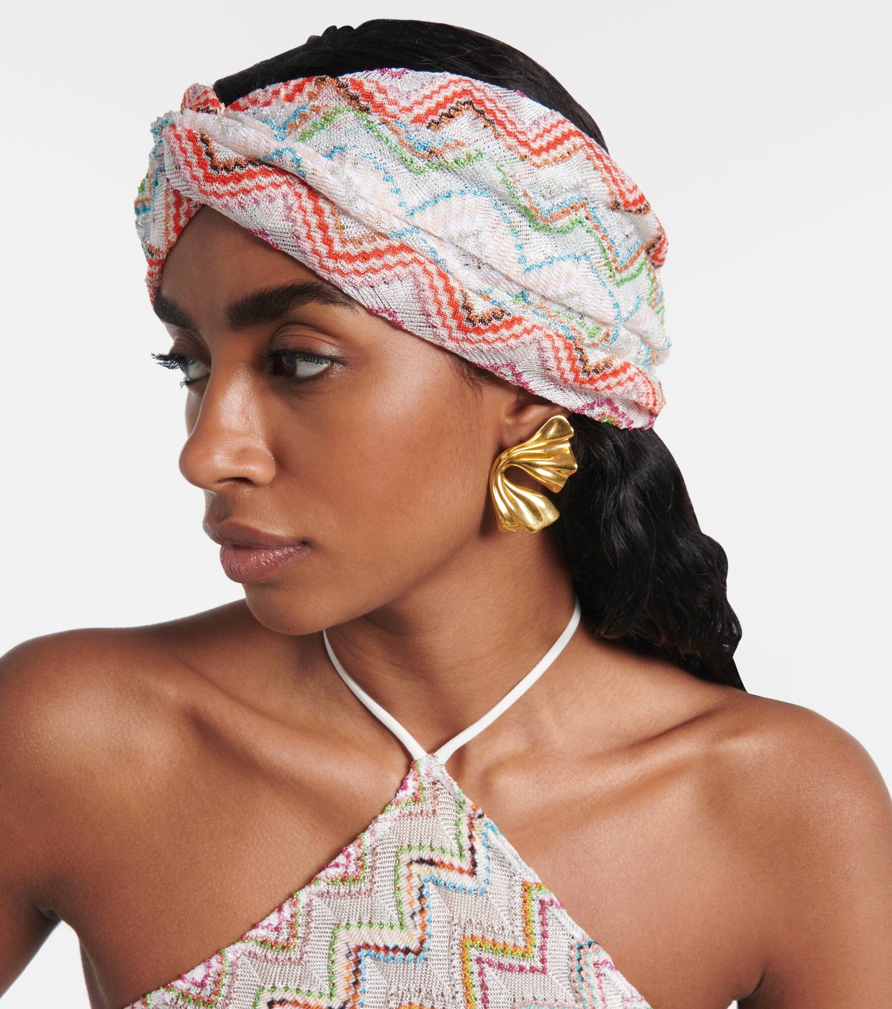 【MISSONI】 Lame head wrap Lamé head wrap in multicoloured - Missoni | Mytheresa