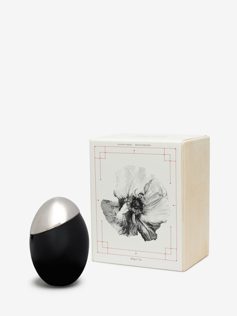 Ghost Flower Candle in Black 4