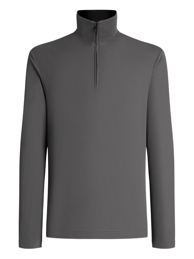 half-zip neck sweatshirt 1