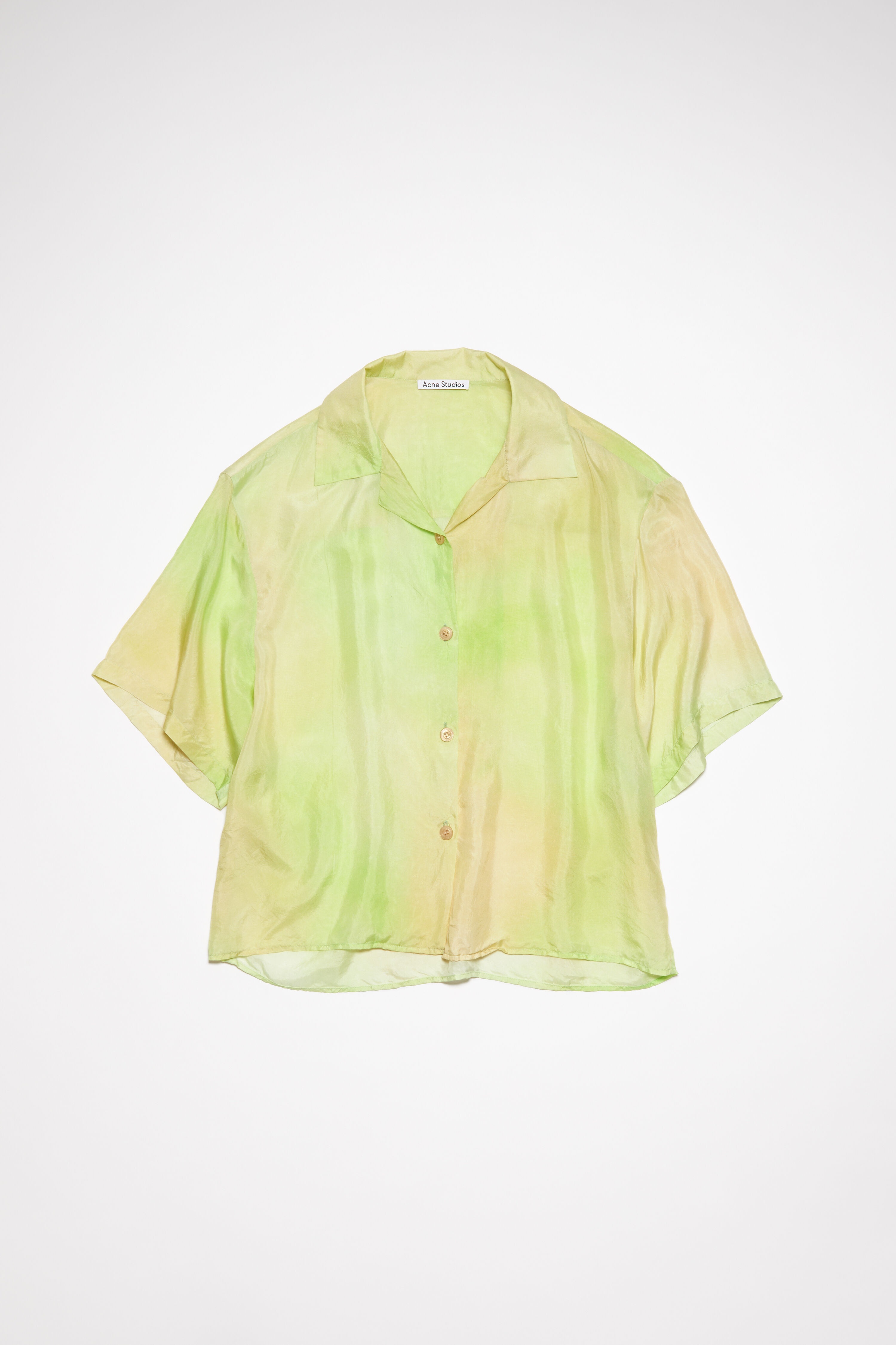 Silk Button-up shirt - Lime green - 6