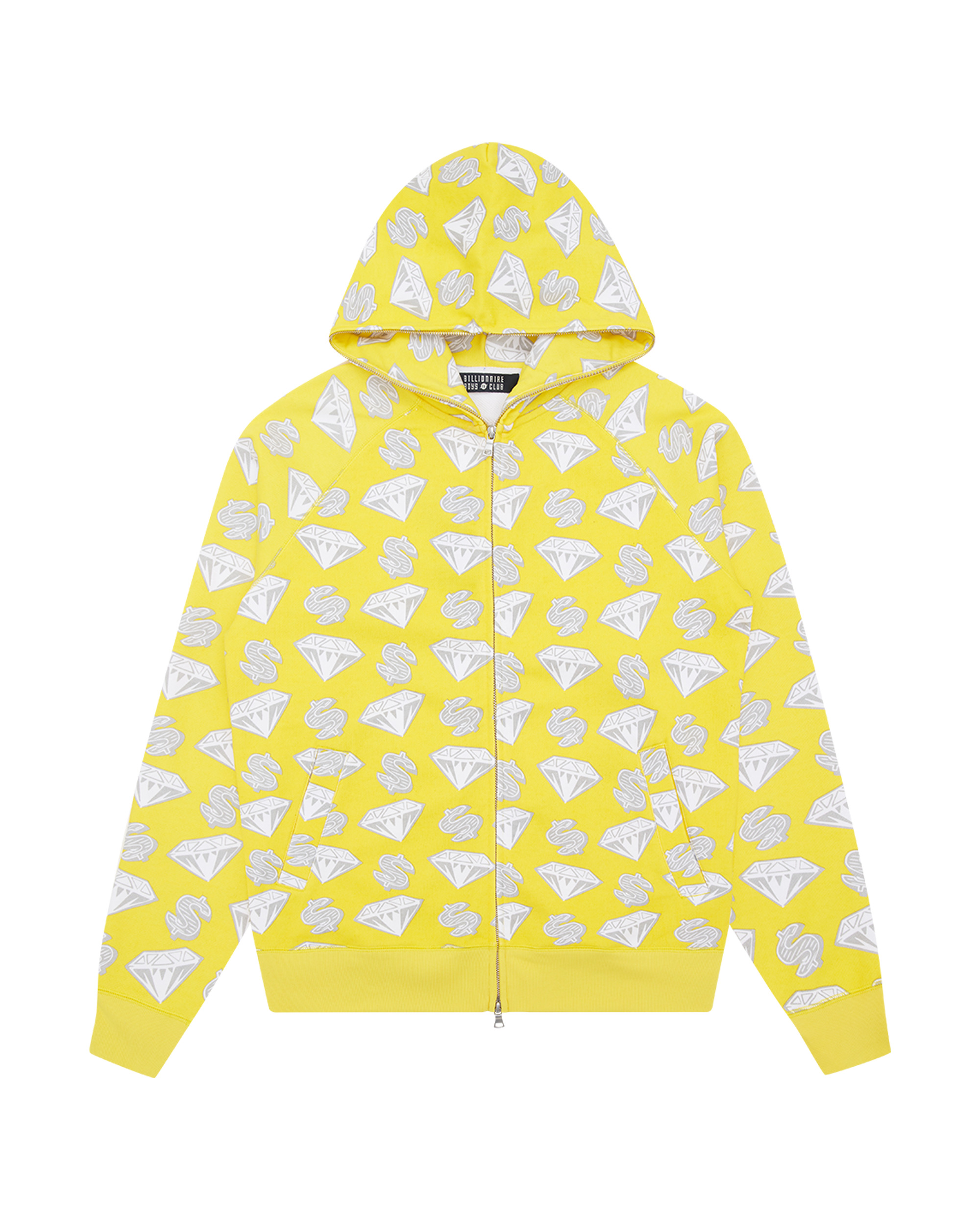 DIAMONDS & DOLLARS ZIP-THROUGH HOOD - 1