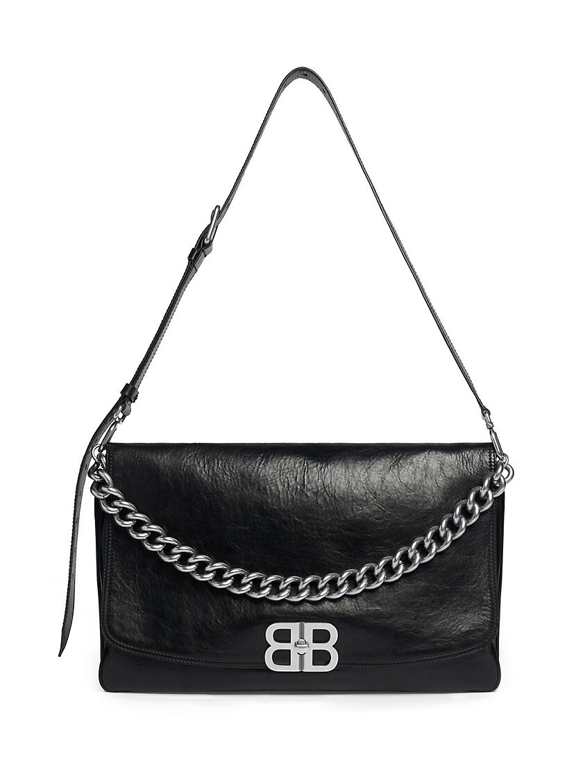 VIP【送料関税込】BALENCIAGA BB SOFT LARGE LEATHER HANDBAG Balenciaga Bb Soft Flap Shoulder Bag | italist