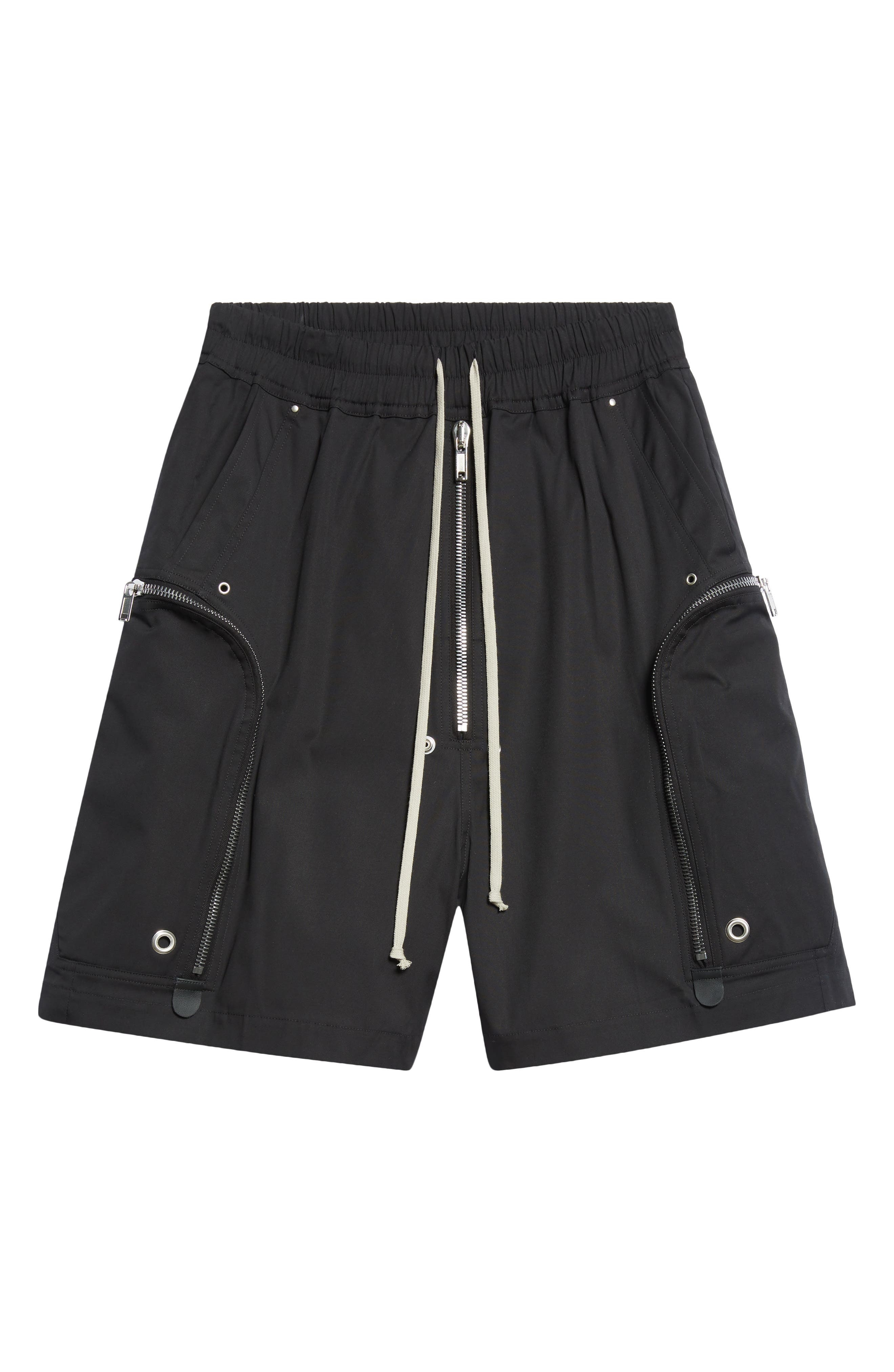 Rick Owens Bauhaus Bela Drawstring Cargo Shorts in Black at Nordstrom - 6